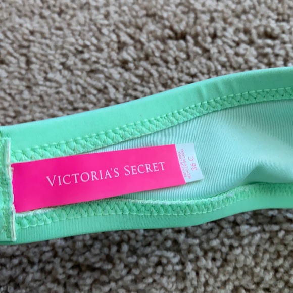 Victoria’s Secret Lime Green Bandeau Swim Top 36C - Picture 7 of 7